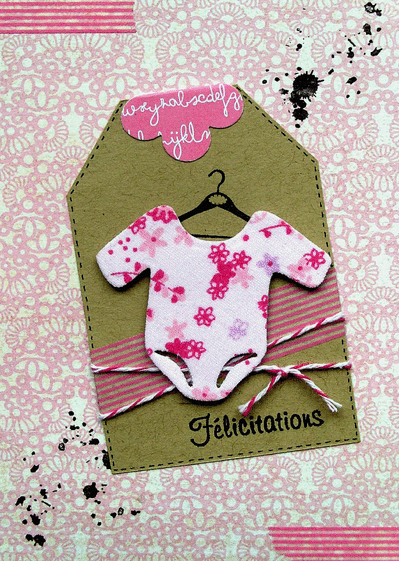 Carte Félicitation Petite Fille En Scrapbooking : Envoyer 